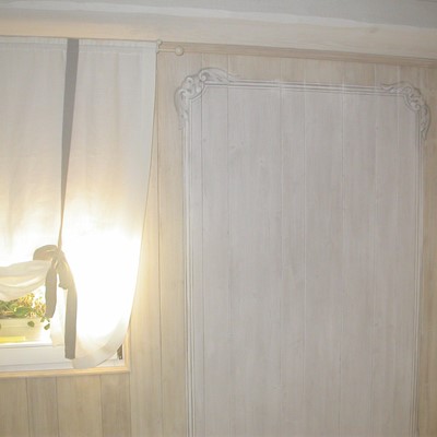 decorazione su parete di legno villa privata Camposanpiero (PD)